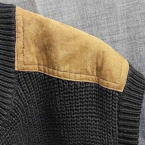 Orvis Mechanic's Foul-weather Vest Ribbed Knit Zip-Up Black SZ M - Picture 6 of 8